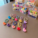 10Pcs Colorful Ball Heart Rabbit Scrunchie Hair Accessories