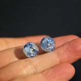 10Pcs 10mm Pink Foil Glass Beads for Jewelry Making