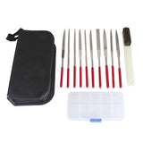 10Piece Mini Diamond File Set for Metal Jewelers Metal Carving Craft Y08E