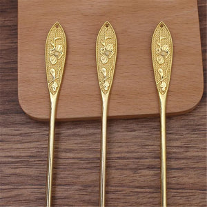 148mm Metal Carved Hair Sticks for Women Bridal Headwear DIY Accessories