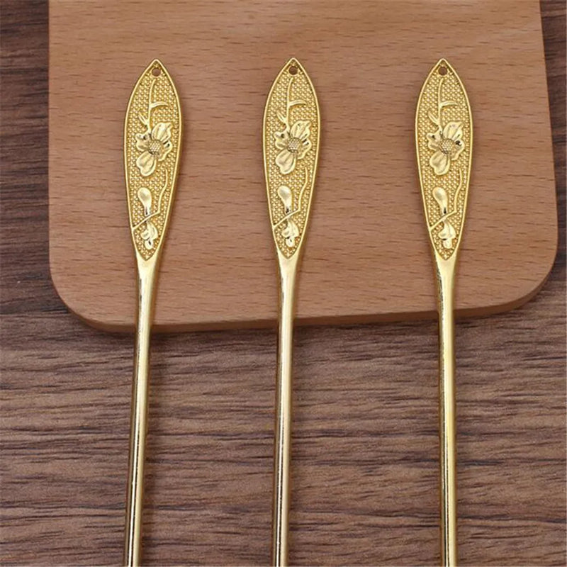 148mm Metal Carved Hair Sticks for Women Bridal Headwear DIY Accessories