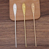 148mm Metal Carved Hair Sticks for Women Bridal Headwear DIY Accessories