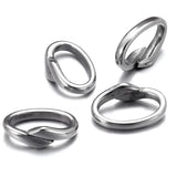10Pcs Stainless Steel Large Hole Spacer Beads 12x6mm DIY Jewelry Making