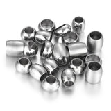 10Pcs Stainless Steel Spacer Position Beads Large Hole Slider Charms