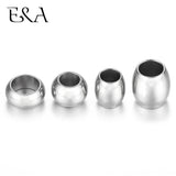 10Pcs Stainless Steel Spacer Position Beads Large Hole Slider Charms