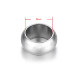 10Pcs Stainless Steel Spacer Position Beads Large Hole Slider Charms