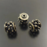 Antique Bronze Tone Hollow Brass Beads Charms Necklace Pendant