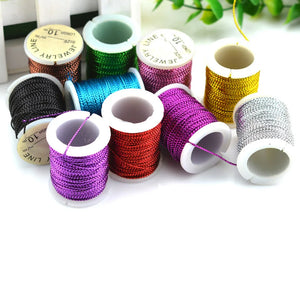 10 Rolls 1mm Braided Nylon Cord Multi-colors for DIY Jewelry