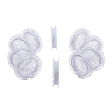 10 Rolls Steel Tiger Tail Beading Wire WhiteSmoke Stainless Steel 0.38mm 10m