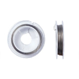 10 Rolls Steel Tiger Tail Beading Wire WhiteSmoke Stainless Steel 0.38mm 10m