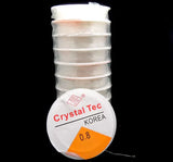 10 Rolls x10M Translucent Stretch Elastic Beading Cord 1.0-0.5mm