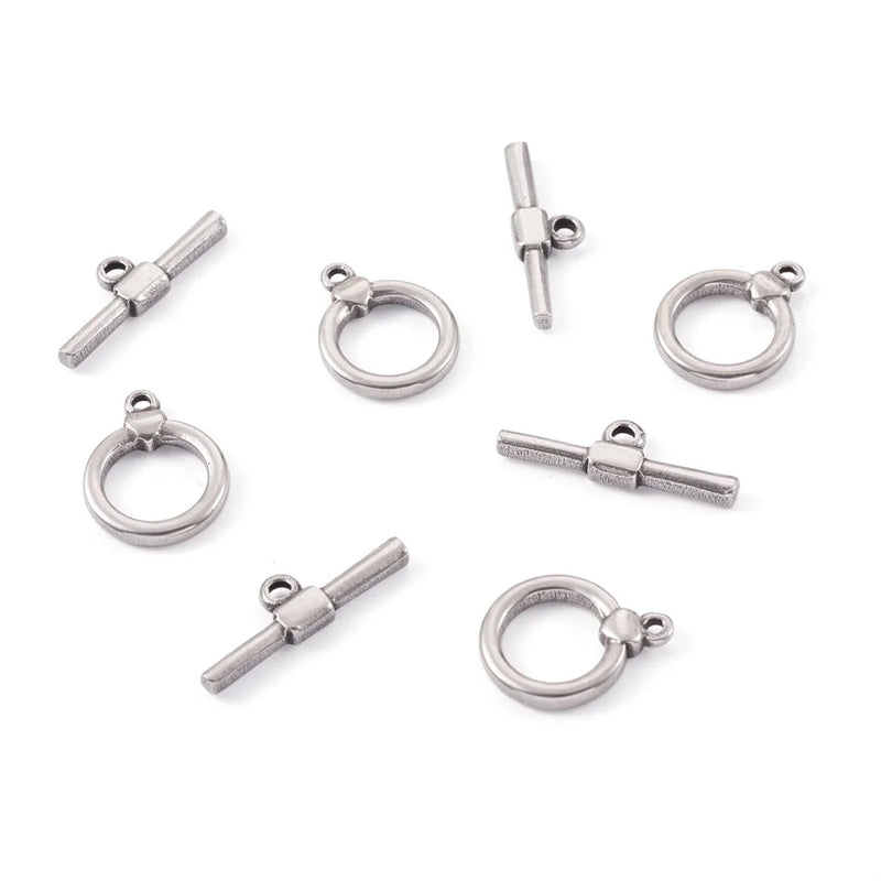 304 Stainless Steel Toggle Clasps for DIY Jewelry Making
