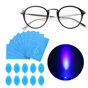 Anti-Blue Light Test Card & Glasses UV Kit