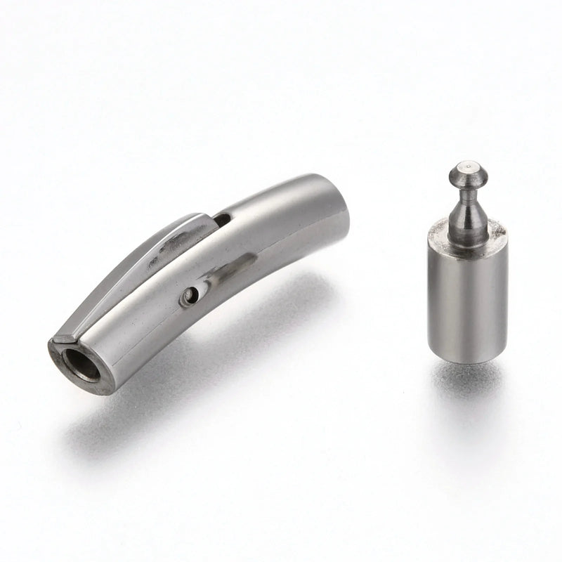 10 Set Stainless Steel Bayonet Clasp 3mm 6mm 8mm Hole Fastener