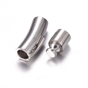 10 Set Stainless Steel Bayonet Clasp 3mm 6mm 8mm Hole Fastener