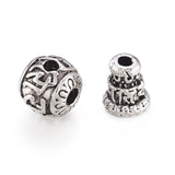 10Pcs Tibetan Antique Silver Beads for DIY Necklace Bracelet Jewelry Making