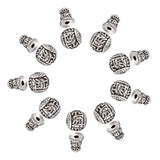 10Pcs Tibetan Antique Silver Beads for DIY Necklace Bracelet Jewelry Making