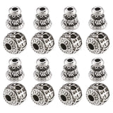 10Pcs Tibetan Antique Silver Beads for DIY Necklace Bracelet Jewelry Making