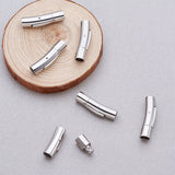 10Sets Stainless Steel Bayonet Clasp PushLock Lace Buckle Jewelry Making