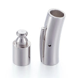 10Sets Stainless Steel Bayonet Clasp PushLock Lace Buckle Jewelry Making