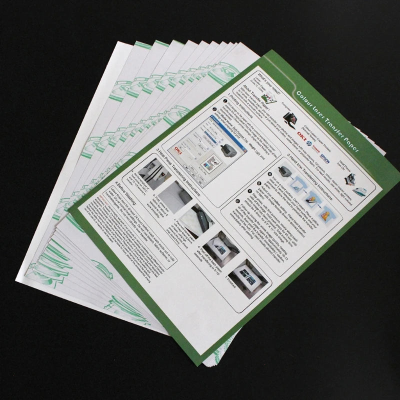 10 Sheets Transfer Paper for Light-colored T-shirts