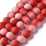 8mm Spray Painted Hematite Round Beads for Jewelry Making