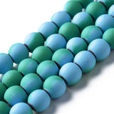 8mm Spray Painted Hematite Round Beads for Jewelry Making