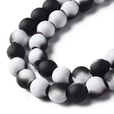 8mm Spray Painted Hematite Round Beads for Jewelry Making