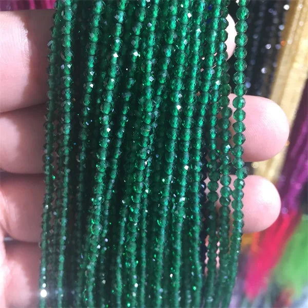 2/3MM Clear Ruby Emerald Peridot Olivine Gemstone for Jewelry Making