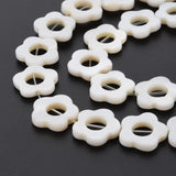 10 Strand Shell Flower Beads for DIY Jewelry Making, 23~24pcs/Strand