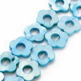 10 Strand Shell Flower Beads for DIY Jewelry Making, 23~24pcs/Strand