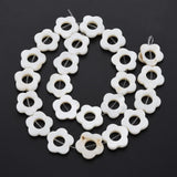 10 Strand Shell Flower Beads for DIY Jewelry Making, 23~24pcs/Strand