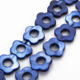 10 Strand Shell Flower Beads for DIY Jewelry Making, 23~24pcs/Strand