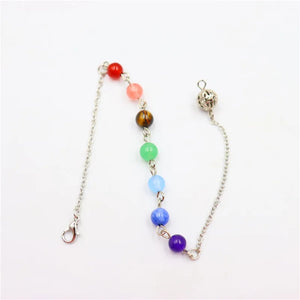 (10Strand/lot) Chakra Gem Stone Beads Chain Accessories