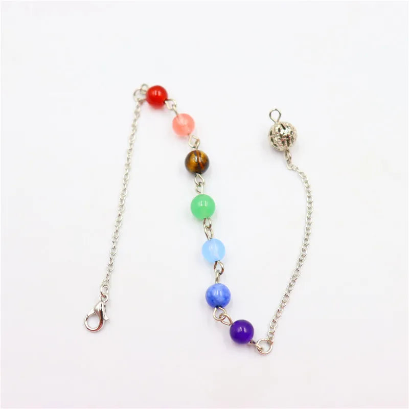 (10Strand/lot) Chakra Gem Stone Beads Chain Accessories