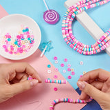 Polymer Clay Beads Flat Round Heishi Beads Bulk for DIY Jewelry Making