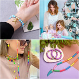 Polymer Clay Beads Flat Round Heishi Beads Bulk for DIY Jewelry Making