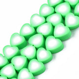 Heart Shape Clay Spacer Beads Polymer Clay for Jewelry Making DIY