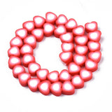 Heart Shape Clay Spacer Beads Polymer Clay for Jewelry Making DIY
