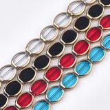 10 Strands Electroplate Glass Beads Spacer Loose Bead DIY Jewelry Making