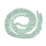 10Strands Small 2.5x2mm Rondelle Faceted Electroplate Glass Beads