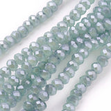 10Strands Small 2.5x2mm Rondelle Faceted Electroplate Glass Beads
