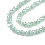 10Strands Small 2.5x2mm Rondelle Faceted Electroplate Glass Beads
