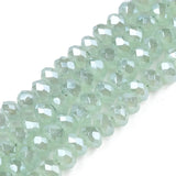 10Strands Small 2.5x2mm Rondelle Faceted Electroplate Glass Beads