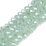 10Strands Small 2.5x2mm Rondelle Faceted Electroplate Glass Beads