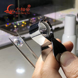 10X 18mm Triplet Jeweler Eye Loupe Magnifier Glass Jewelry Diamond