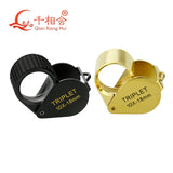 10X 18mm Triplet Jeweler Eye Loupe Magnifier Glass Jewelry Diamond