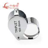 10X 18mm Triplet Jeweler Eye Loupe Magnifier Glass Jewelry Diamond