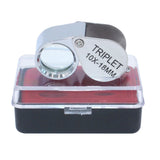 10X 20X Magnifier Jewelers Eye Lupe Glass Lens Magnifying Triplet Tester
