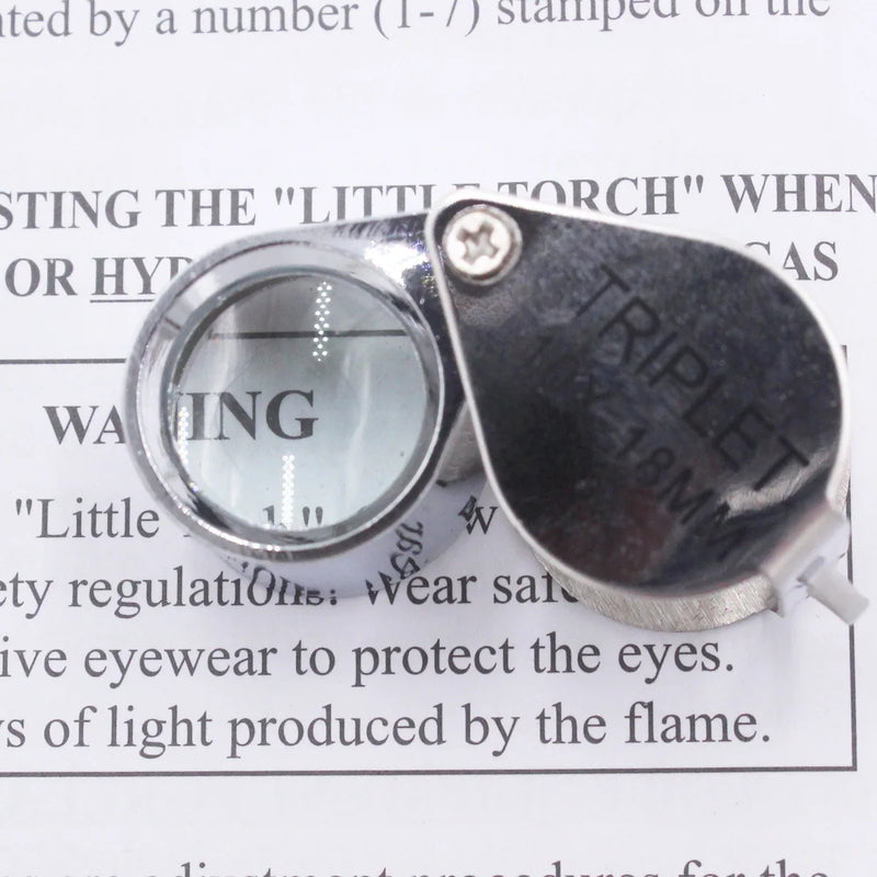 10X 20X Magnifier Jewelers Eye Lupe Glass Lens Magnifying Triplet Tester